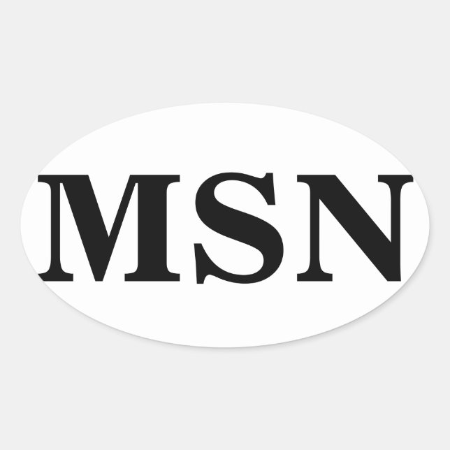 Adesivo Oval Mestre em Enfermagem (Frente)