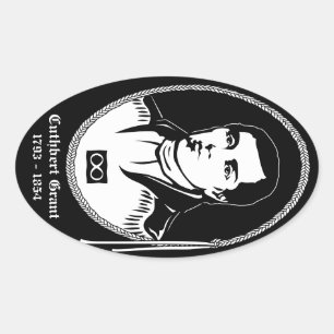 Adesivo Oval Metis Art Stickers First Nation Leader Sticker