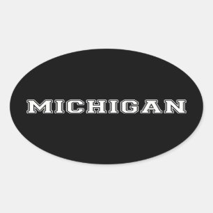 Adesivo Oval Michigan