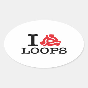 Adesivo Oval Mim 45 laços do adaptador