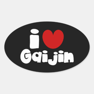 Adesivo Oval mim coração Gaijin