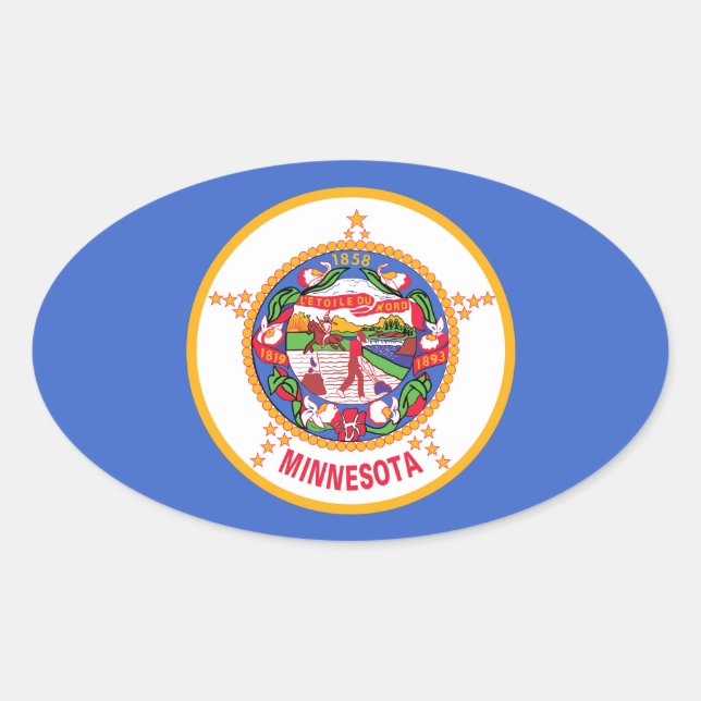 Adesivo Oval Minnesota (Frente)