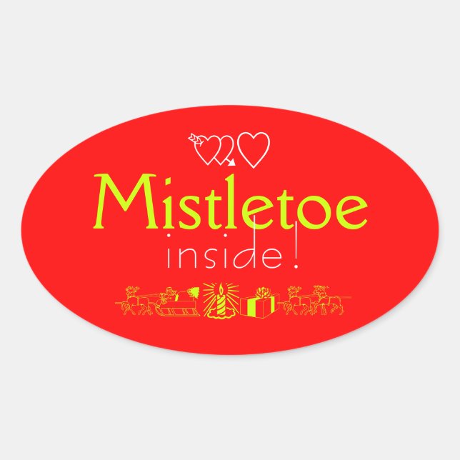 Adesivo Oval Mistletoe (Frente)