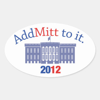 Adesivo Oval Mitt Romney Sticker