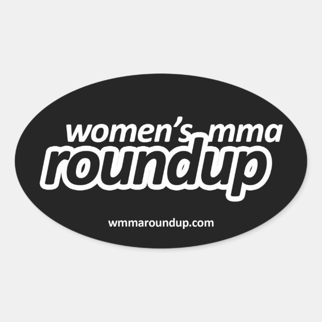 Adesivo Oval MMA Roundup Sticker (Frente)