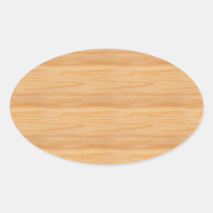 Adesivo Oval Modelo de design moderno elegante em madeira