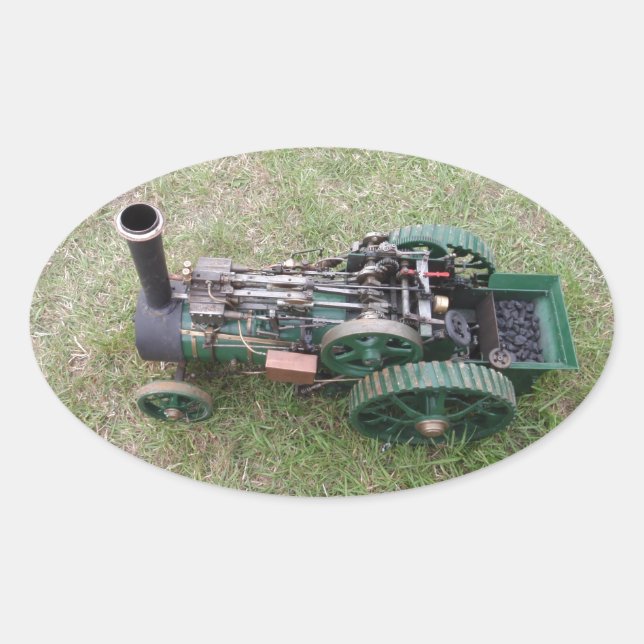 Adesivo Oval Modelo de Motor de Tração (Frente)