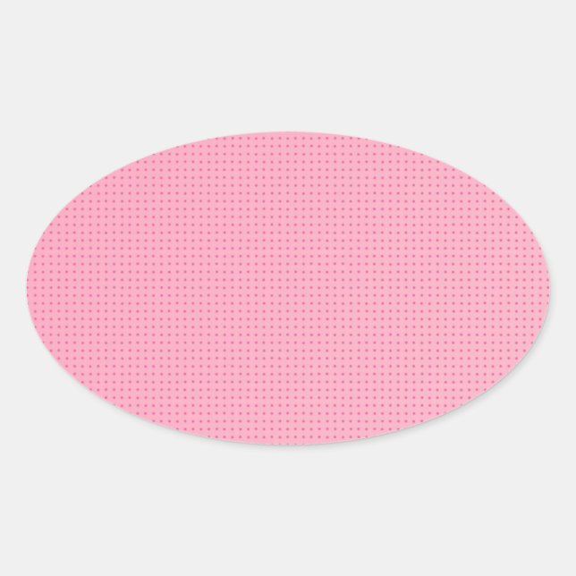 Adesivo Oval Modelo de Vazio Personalizado de Tendência Rosa-Bl (Frente)