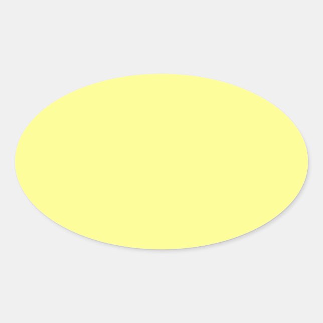 Adesivo Oval Modelo Vazio de fundo amarelo (Frente)