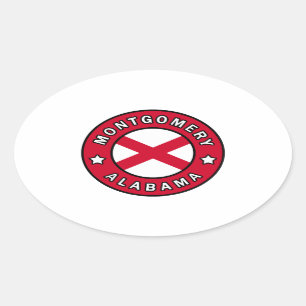 Adesivo Oval Montgomery Alabama