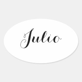 Adesivo Oval Month Stickers - Julio (julho)