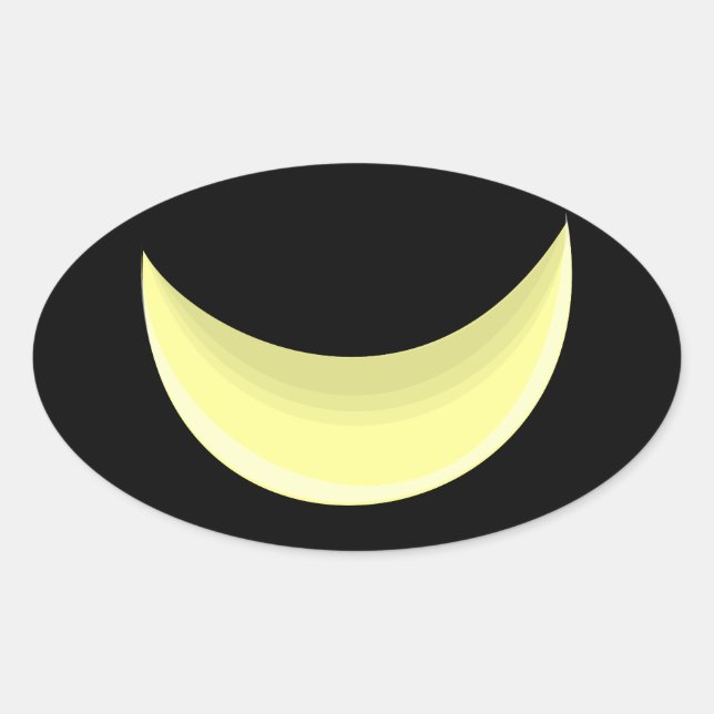 Adesivo Oval Moon Crescente (Frente)