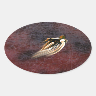 ADESIVO OVAL MOTOCICLO VINTAGEM.