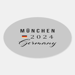 Adesivo Oval München - Munique Alemanha Sticker