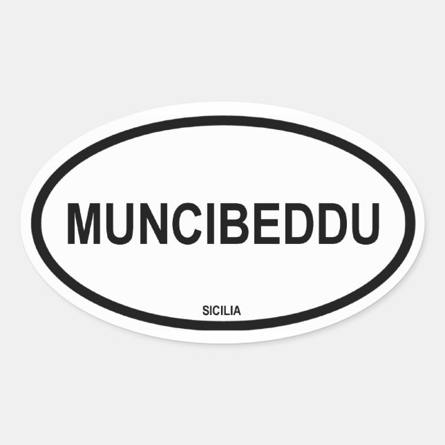 ADESIVO OVAL MUNCIBEDDU (Frente)