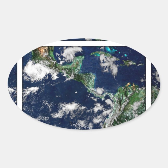 Adesivo Oval Mundo Aberto (Frente)