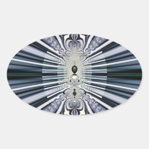 Adesivo Oval Mundo Roxo