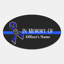 ADESIVO OVAL NA MEMÓRIA DO GABINETE DE APOIO À POLÍCIA