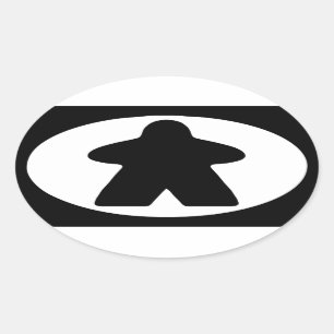 Adesivo Oval Nação de Meeple