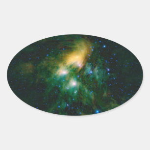 Adesivo Oval NASA Pleiades