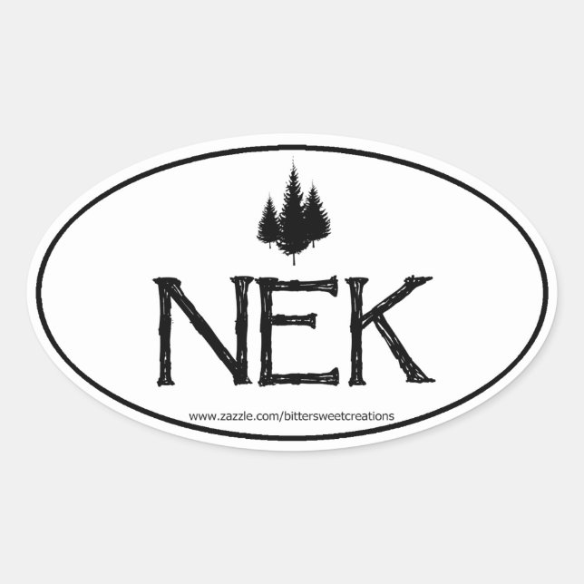 Adesivo Oval Nek Northeast Kingdom Oval Sticker (Frente)