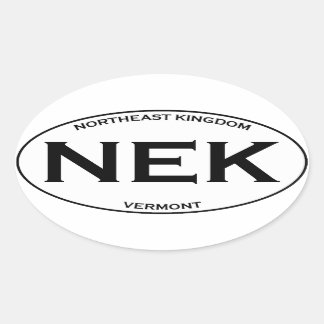 Adesivo Oval NEK - Reino Nordeste Vermont