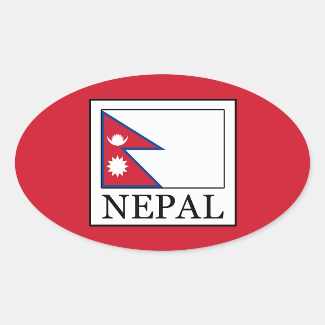 Adesivo Oval Nepal (Frente)