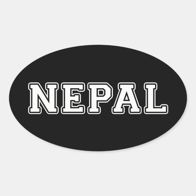 Adesivo Oval Nepal (Frente)