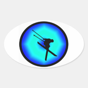 ADESIVO OVAL NEVE PURA SKI