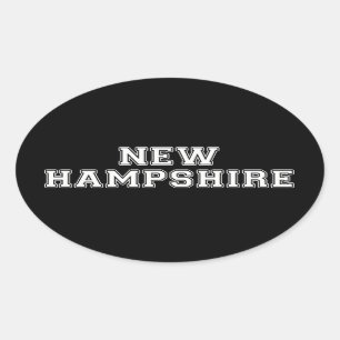 Adesivo Oval New Hampshire