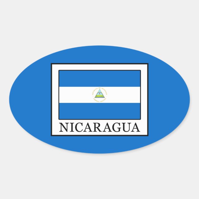 Adesivo Oval Nicarágua (Frente)