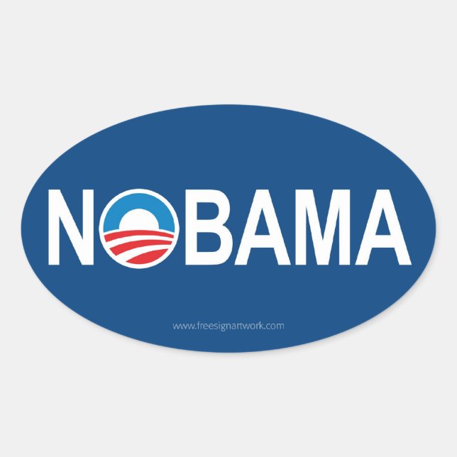ADESIVO OVAL NOBAMA (Frente)