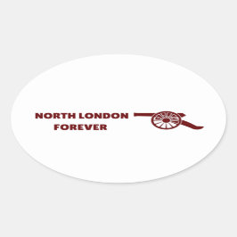 Adesivo Oval North London Forever