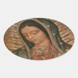 Adesivo Oval nossa dama de guadalupe