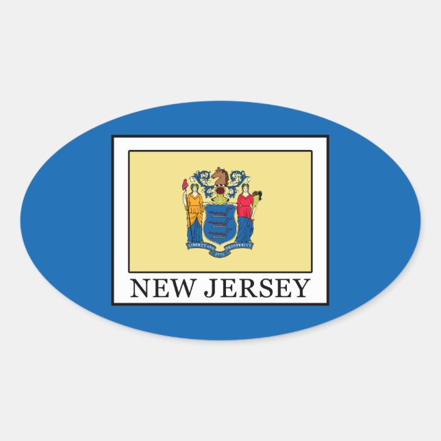 Adesivo Oval Nova Jersey (Frente)