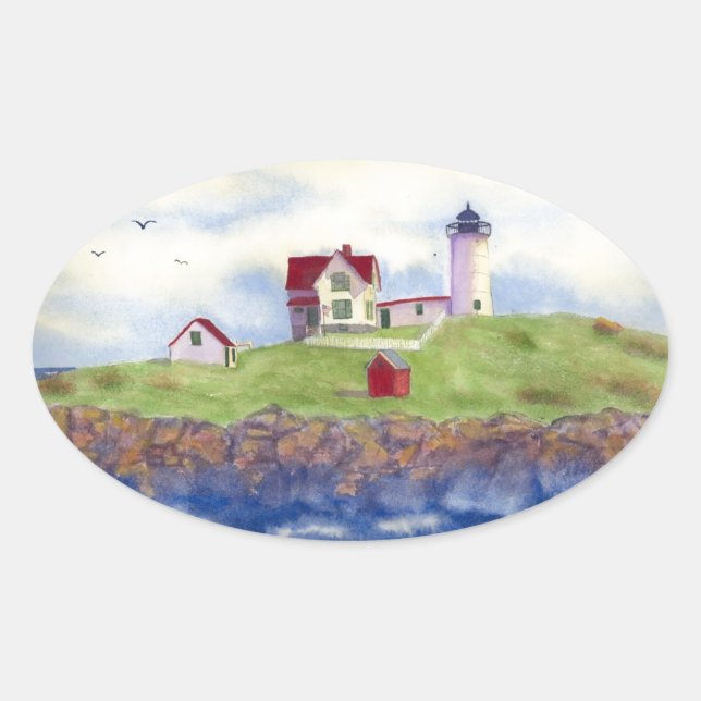 Adesivo Oval nubble verão (Frente)