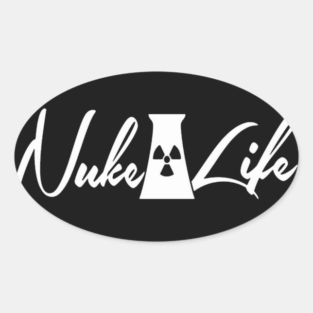Adesivo Oval Nuke-Life (Frente)