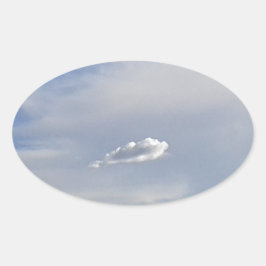 Adesivo Oval Nuvem e Nuvem