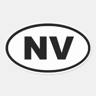 Adesivo Oval NV Nevada