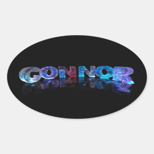 Adesivo Oval O Connor conhecido nas luzes 3D