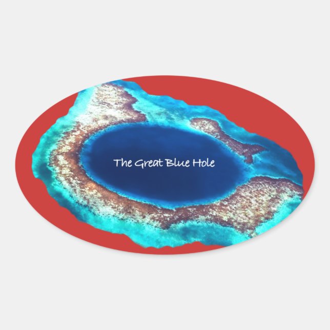 Adesivo Oval O Excelente Blue Hole Sticker (Frente)