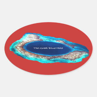 Adesivo Oval O Excelente Blue Hole Sticker