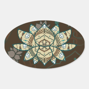Adesivo Oval O Lotus Sticker