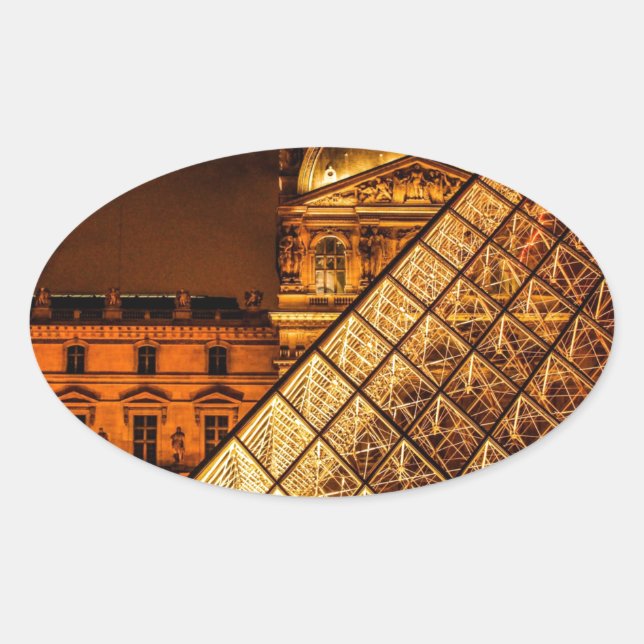 Adesivo Oval O Louvre (Frente)