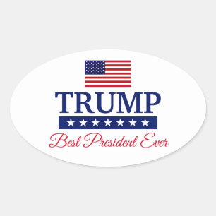 ADESIVO OVAL O MELHOR PRESIDENTE DO BEST-BUMPER STICKER