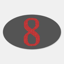 O NÚMERO 8 EM VERMELHO