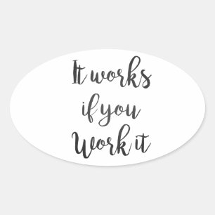 Adesivo Oval O presente das citações da recuperação da etap