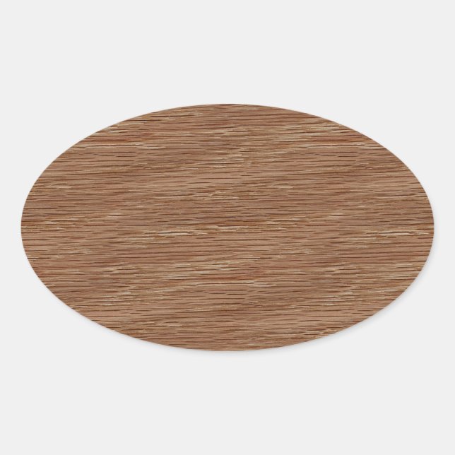 Adesivo Oval Oak Wood Grain Look (Frente)