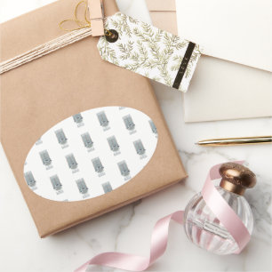 Adesivo Oval objet_2_rain control metro