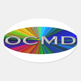 Adesivo Oval OCMD - Logotipo Oval de Ocean City Maryland